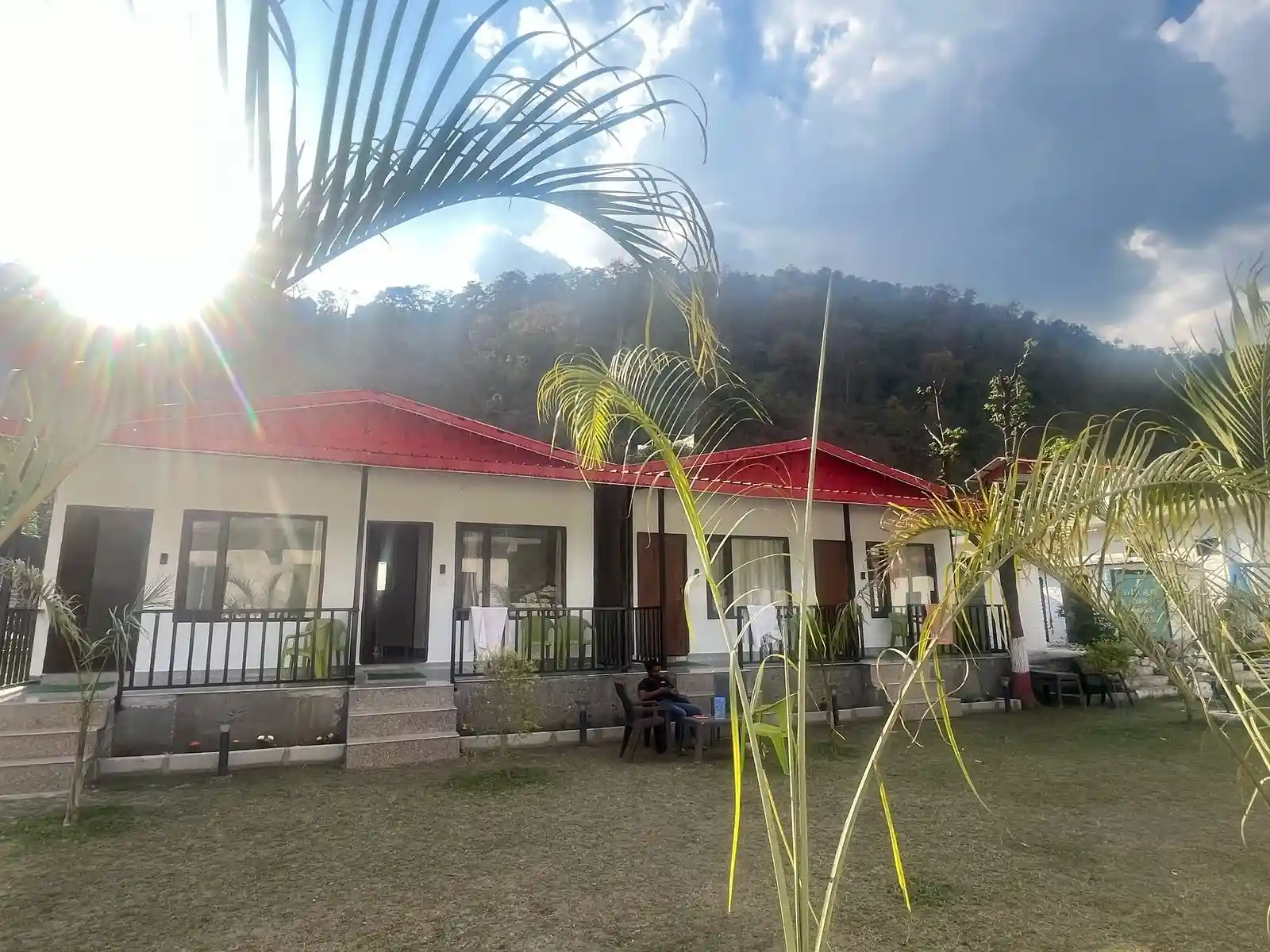 Garden facing cottages with mountain views at RS05 resort