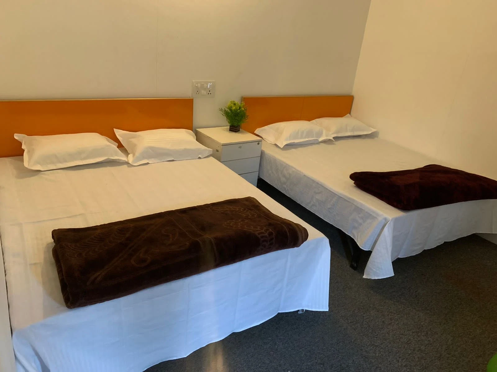 RS09 luxury room interior with twin beds at riverside resort in Rishikesh