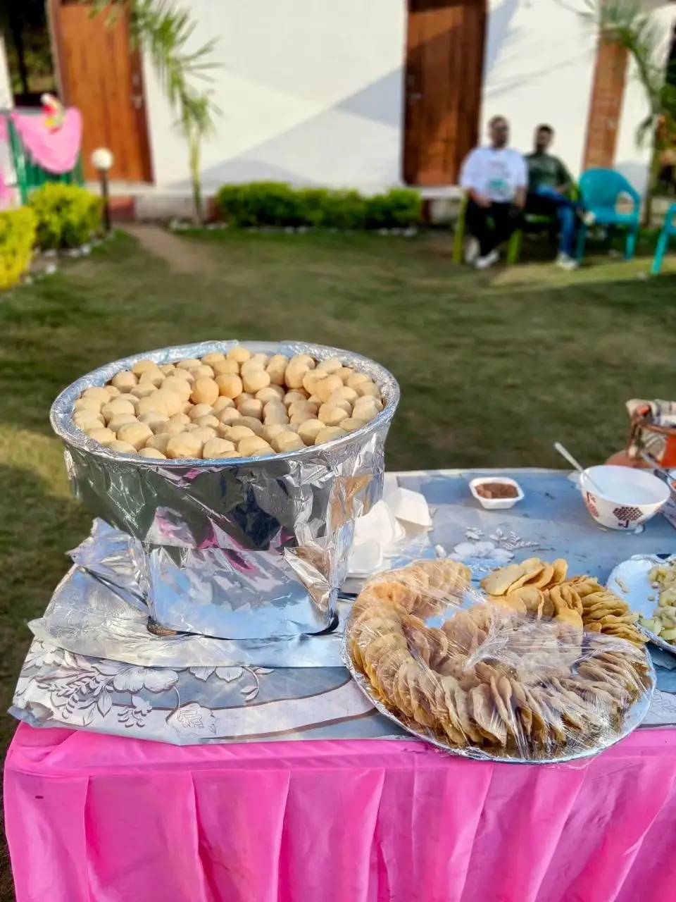 Wedding catering and traditional food setup at RS03 resort in Rishikesh for destination wedding events